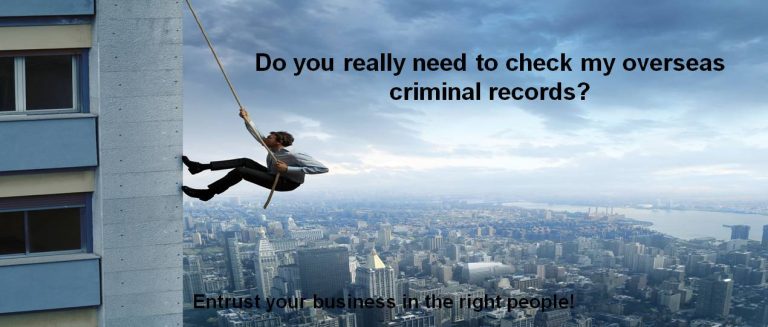 Establishing the Criminal Checks